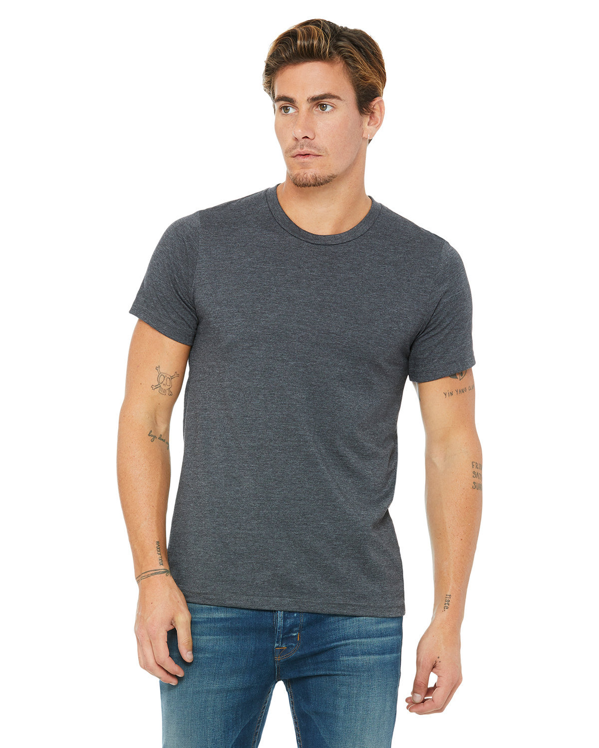 Dark Gry Heather Blank