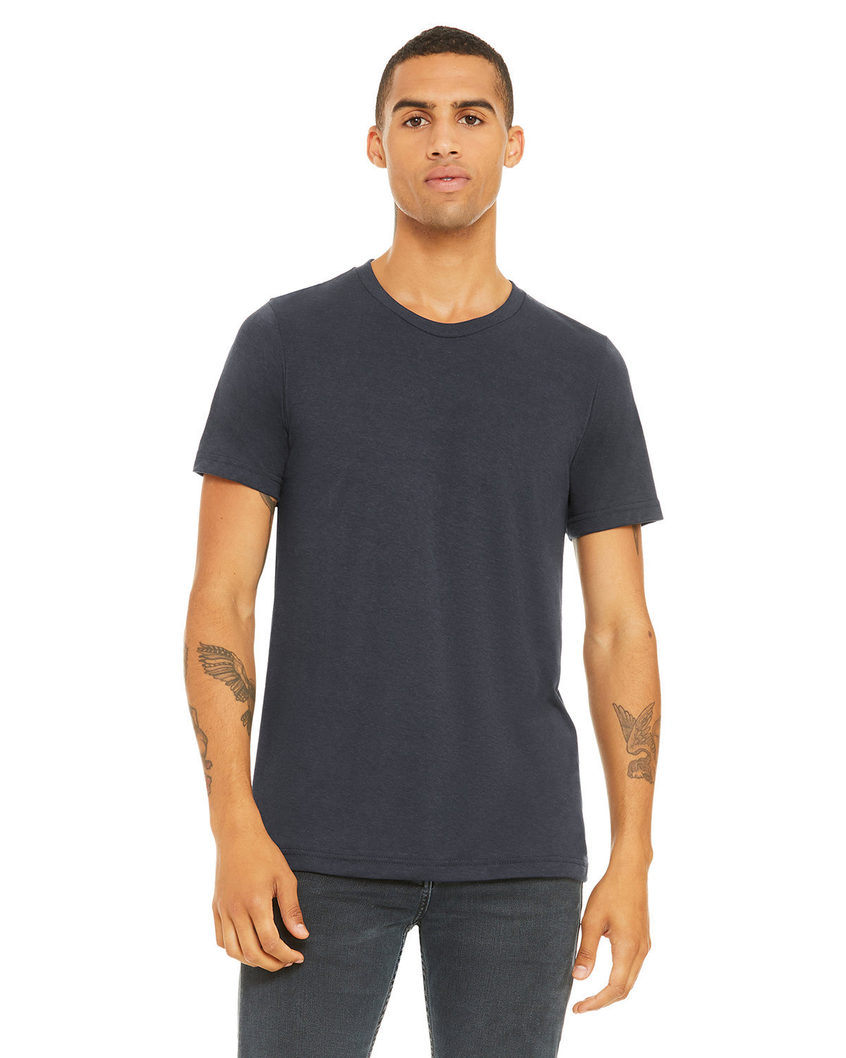 Heather Mid Navy Blank