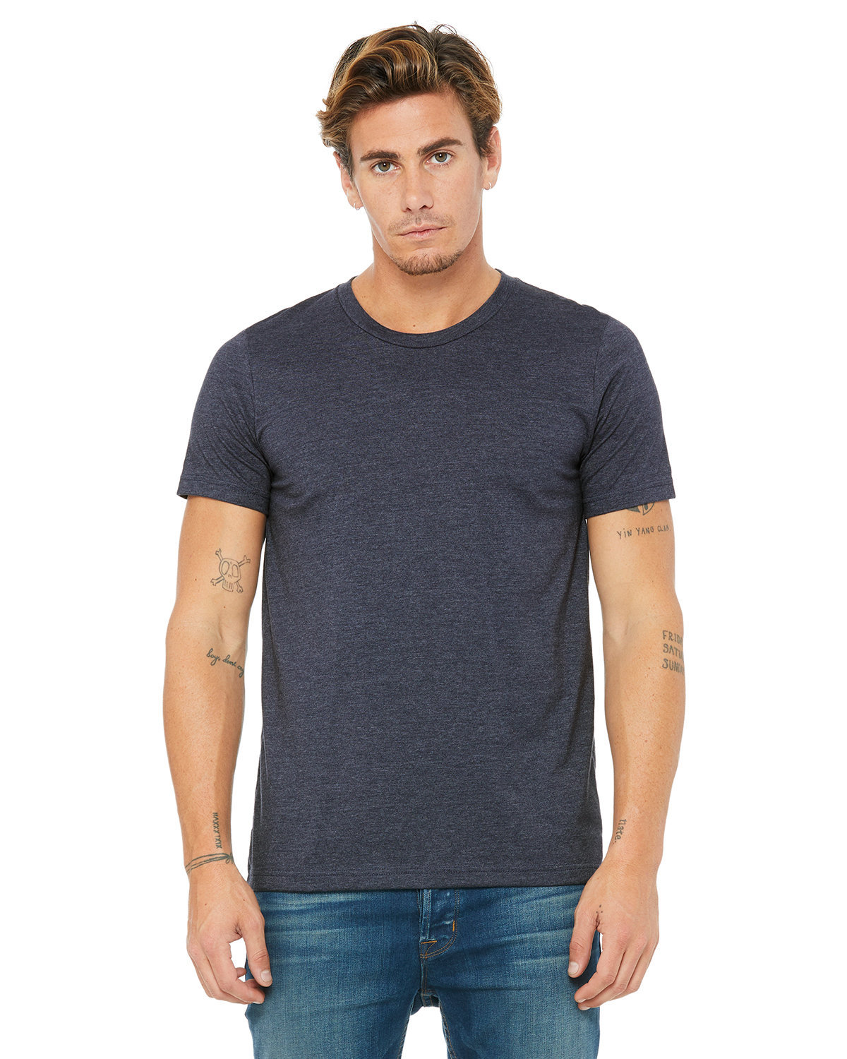 Heather Navy Blank