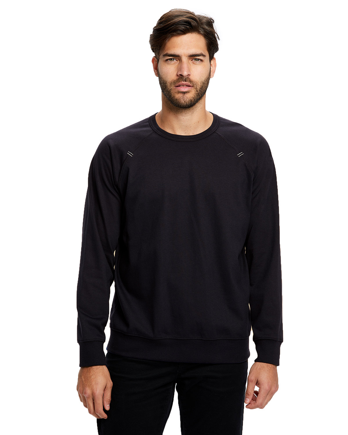 US BLANKS Unisex Flame Resistant Long Sleeve Raglan T-Shirt