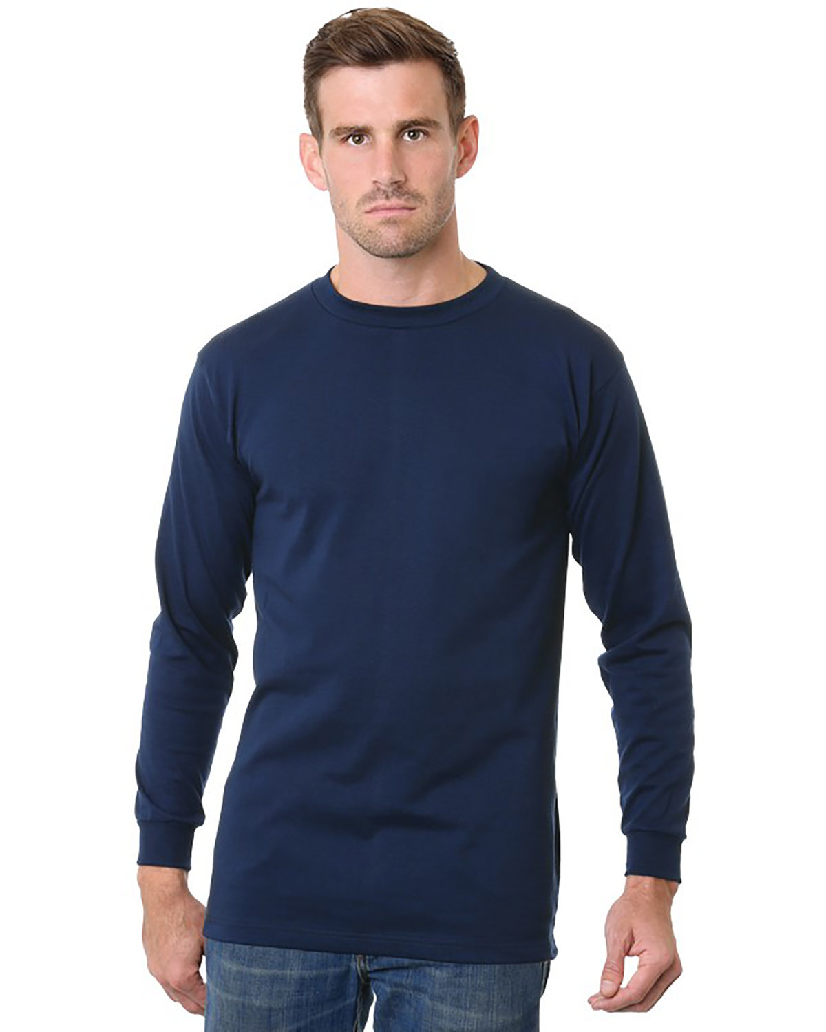 BAYSIDE Unisex Big & Tall Long Sleeve T-Shirt