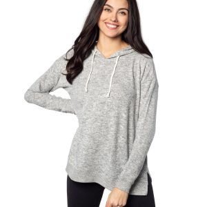 CHICKA D Ladies' Cozy Tunic Hooded Sweatshirt