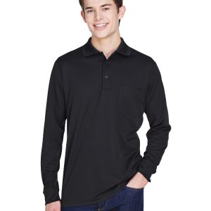CORE365 Adult Pinnacle Performance Long-Sleeve Piqué Polo with Pocket