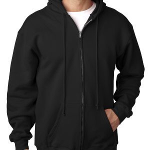 BAYSIDE Adult Full-Zip Hooded Sweatshirt