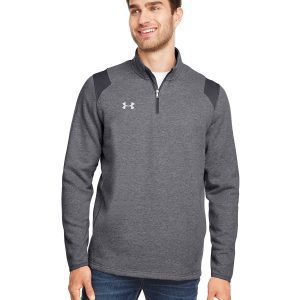 UNDER ARMOUR Men's Hustle Quarter-Zip Pullover Sweatshirt