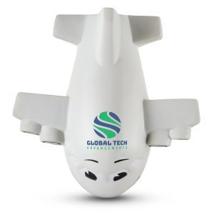 Prime Line Smiling Airplane Shape Stress Ball
