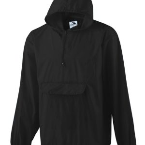 Augusta Hooded Nylon Half Zip Pullover Pouch Jacket