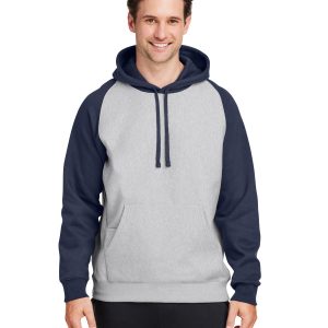 Team 365 Unisex Zone HydroSport™ Heavyweight Colorblock Hooded Sweatshirt