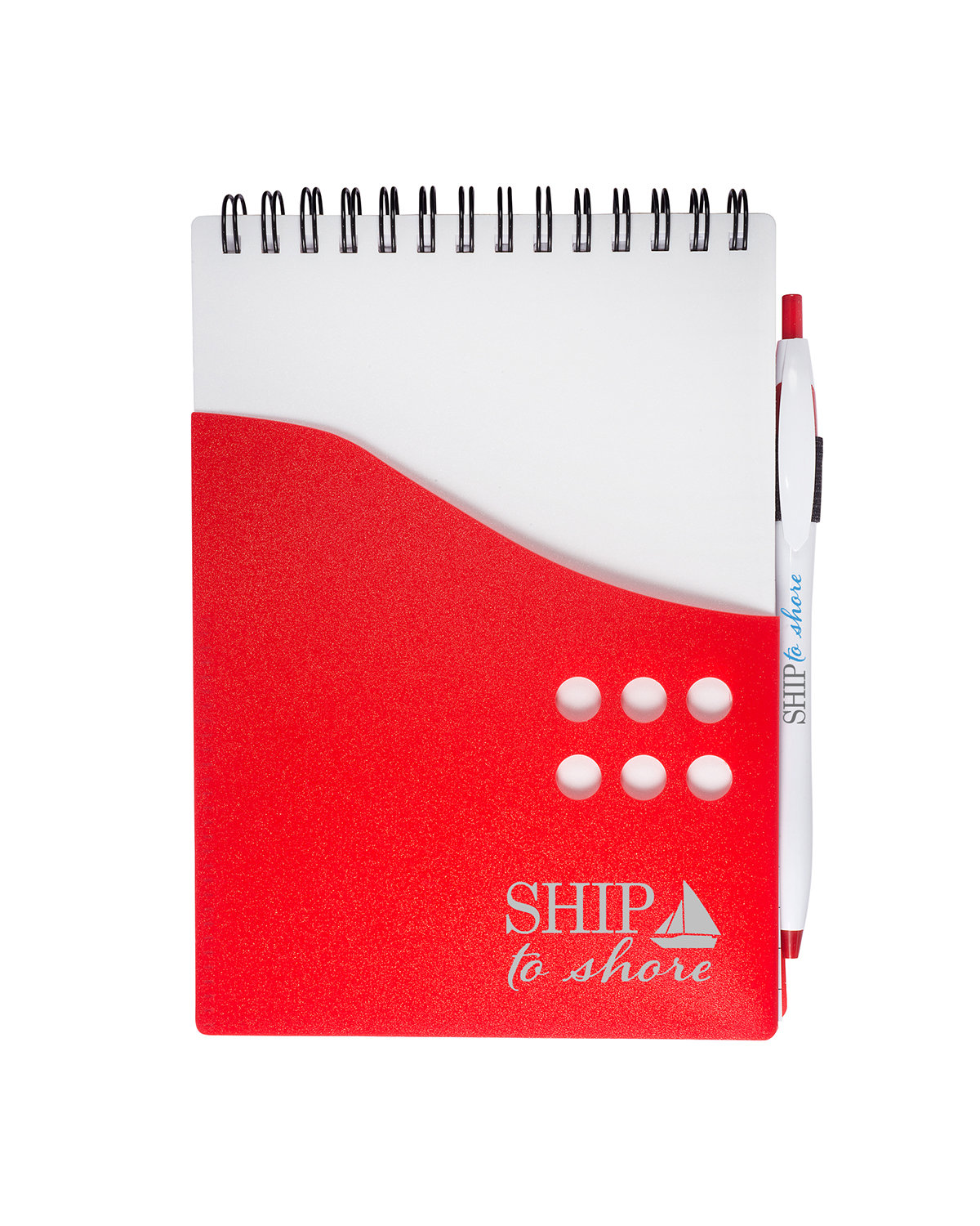 Prime Line Two-Tone Jotter with Pen