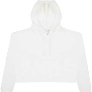 ALL WE DO is Ladies' Girlie Cropped Hooded Fleece with Pocket