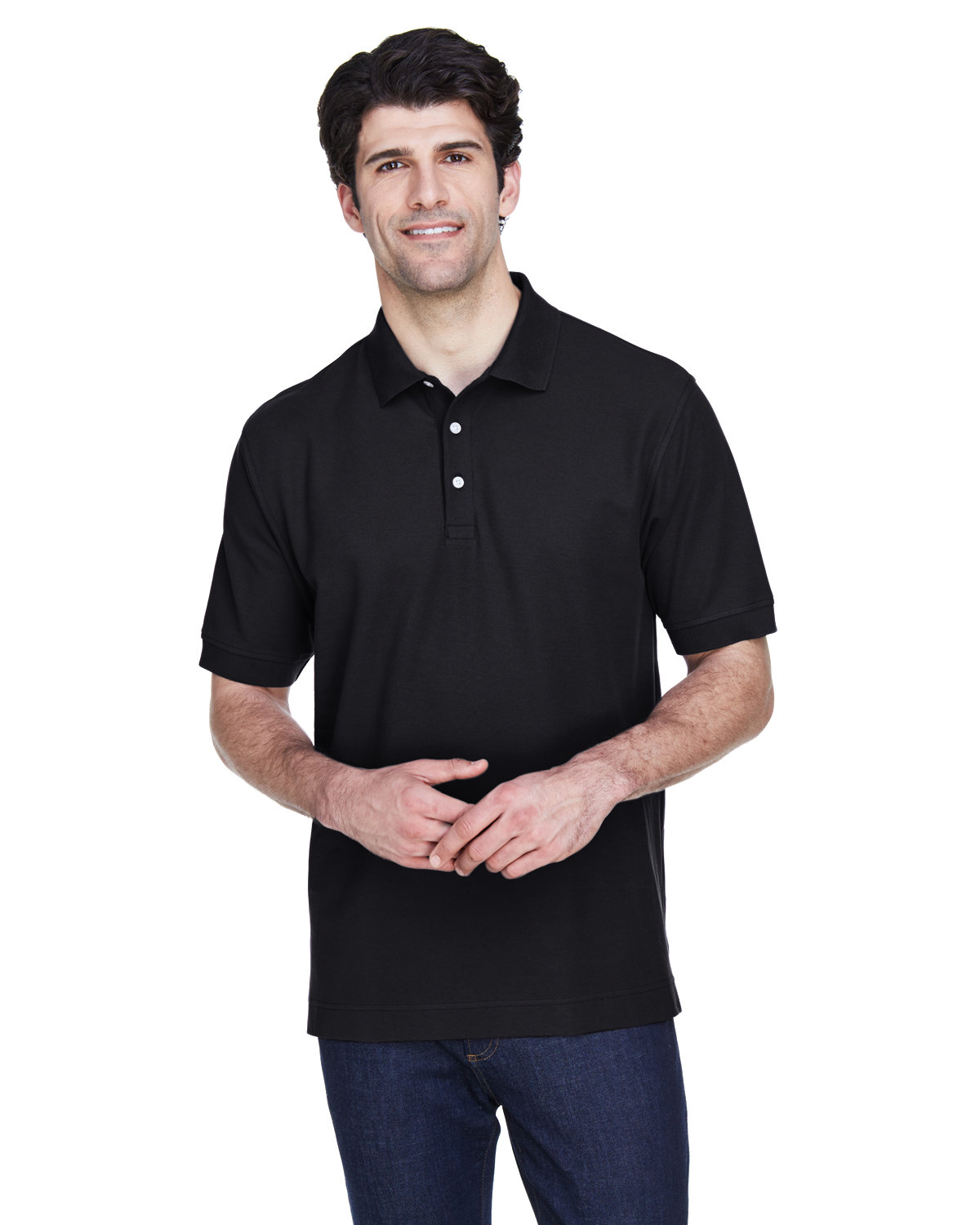 Devon and Jones Men's Pima Piqu? Short-Sleeve Polo