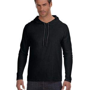 Gildan Adult Lightweight Long-Sleeve Hooded T-Shirt