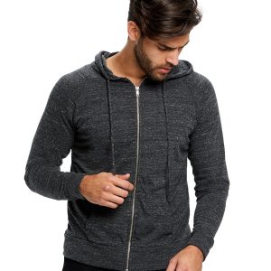 US BLANKS Unisex Long-Sleeve Zip Hoodie
