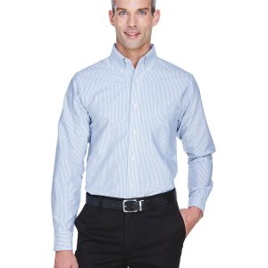 ULTRACLUB Men's Classic Wrinkle-Resistant Long-Sleeve Oxford