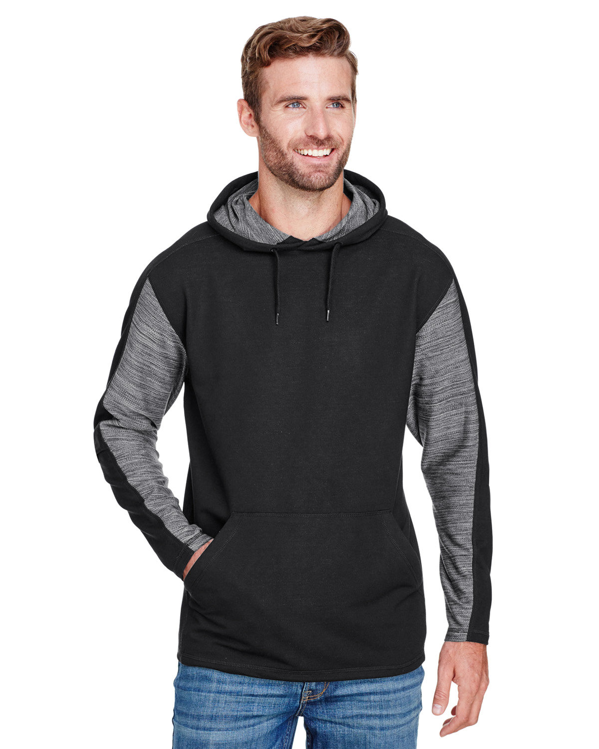 J AMERICA Adult Omega Stretch Hooded Sweatshirt