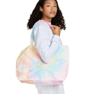 US BLANKS Unisex Swirl Tie-Dye Large Canvas Shopper