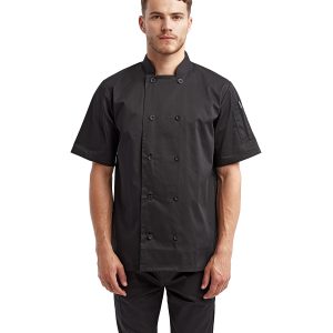 ARTISAN COLLECTION BY REPRIME Unisex Short-Sleeve Recycled Chef's Coat
