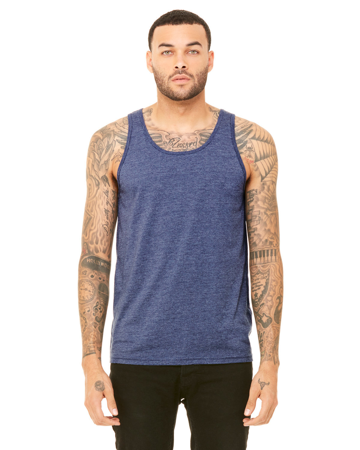 Heather Navy Blank