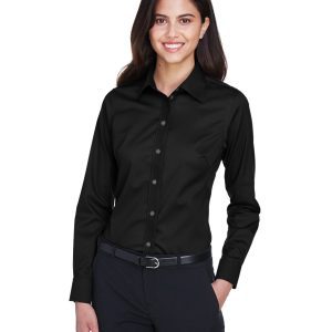 Devon and Jones Ladies' Crown Collection® Solid Stretch Twill Woven Shirt