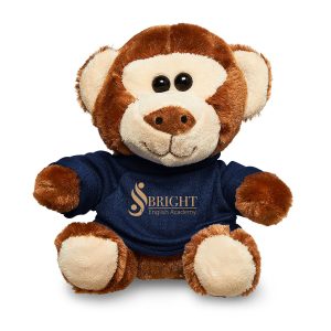 Prime Line 7" Plush Monkey With T-Shirt