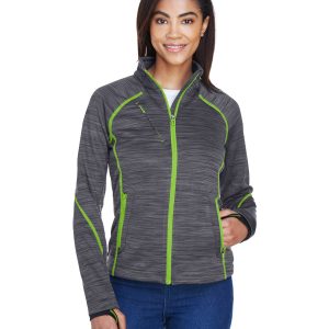 NORTH END SPORT RED Ladies' Flux M?lange Bonded Fleece Jacket