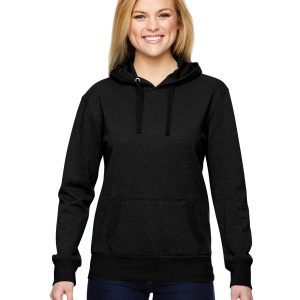 J AMERICA Ladies' Glitter French Terry Hooded Sweatshirt