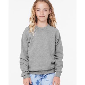 BELLA+CANVAS Youth Sponge Fleece Raglan Sweatshirt