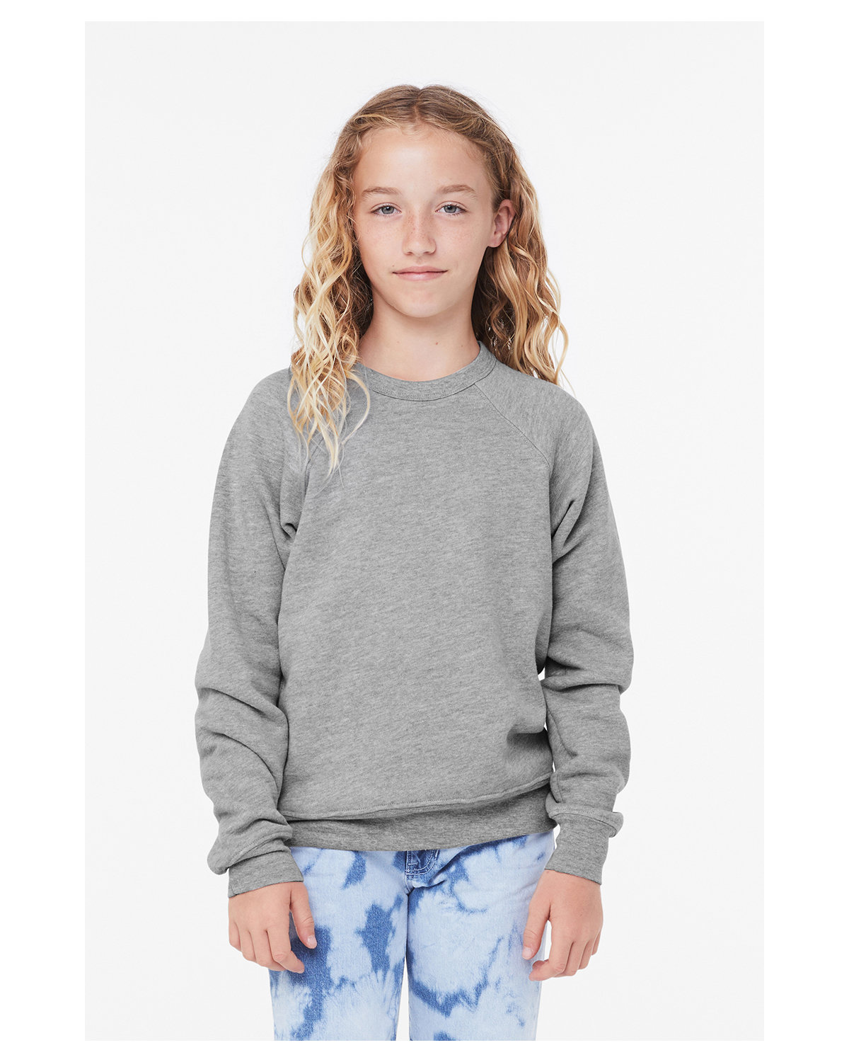 BELLA+CANVAS Youth Sponge Fleece Raglan Sweatshirt