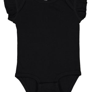 Rabbit Skins Infant Flutter Sleeve Bodysuit