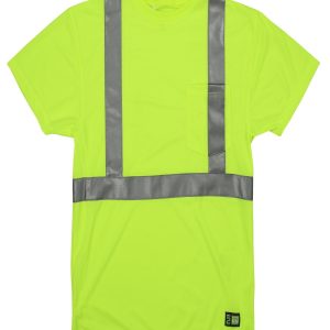 Berne Apparel Men's Tall Hi-Vis Class 2 Performance Short Sleeve T-Shirt