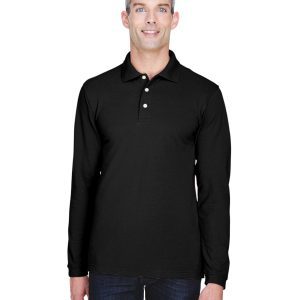 Harriton Men's Easy Blend™ Long-Sleeve Polo