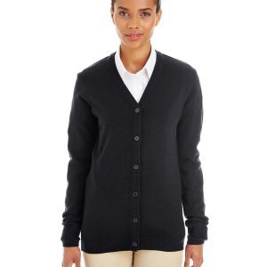 Harriton Ladies' Pilbloc™ V-Neck Button Cardigan Sweater
