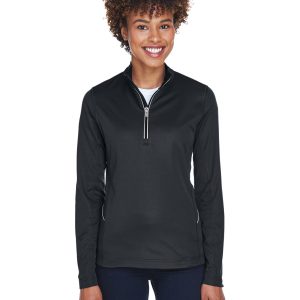 ULTRACLUB Ladies' Cool & Dry Sport Quarter-Zip Pullover