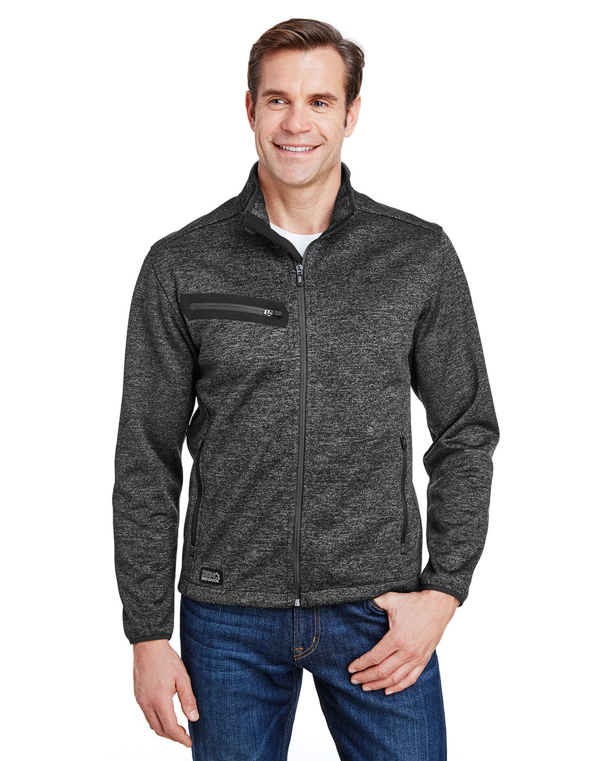 Dri Duck Atlas Bonded Mélange Sweater Fleece Jacket