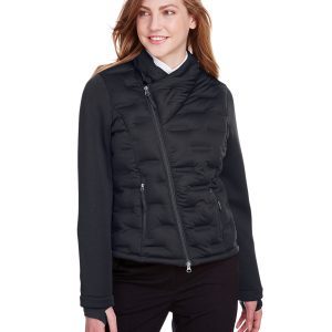 NORTH END Ladies' Loft Pioneer Hybrid Bomber Jacket