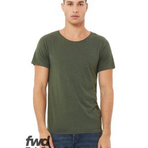 BELLA+CANVAS FWD Fashion Unisex Triblend Raw Neck T-Shirt