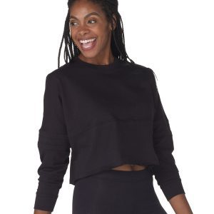 BOXERCRAFT Ladies' Cropped Retro Pom Pom Jersey Fleece