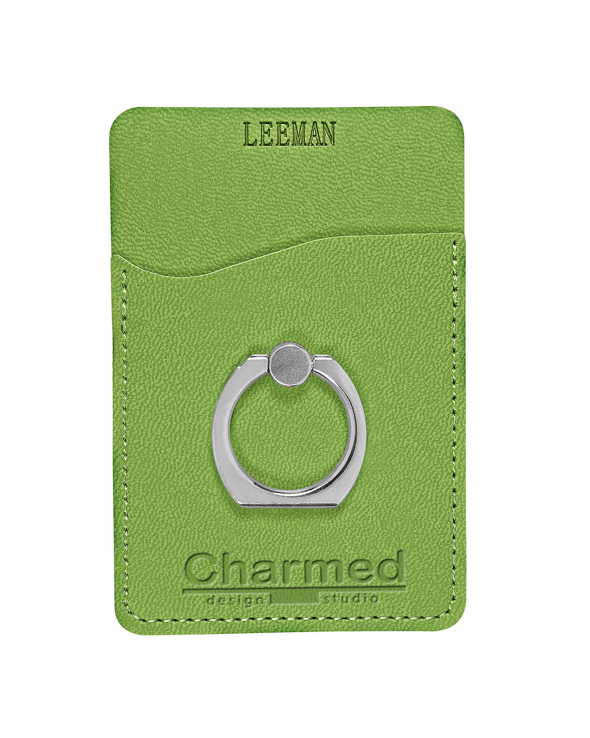 Leeman Tuscany™ Card Holder With Metal Ring Phone Stand