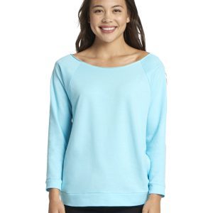 NEXT LEVEL APPAREL Ladies' French Terry Three-Quarter Sleeve Raglan