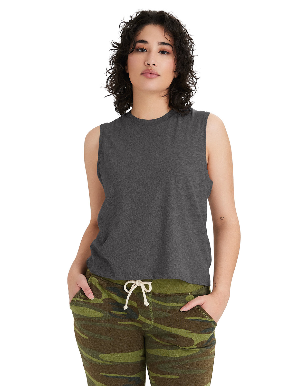 Drk Heather Grey Blank