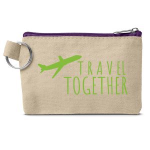 Prime Line Cotton ID Holder And Coin Pouch