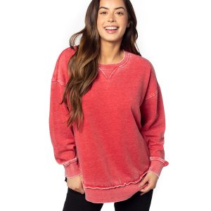 CHICKA D Ladies' Burnout Campus Pullover