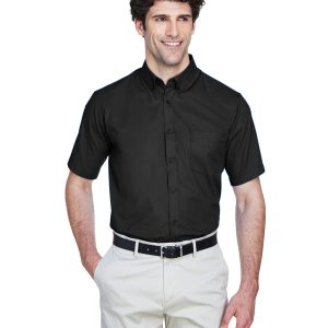 CORE 365 Men's Tall Optimum Short-Sleeve Twill Shirt