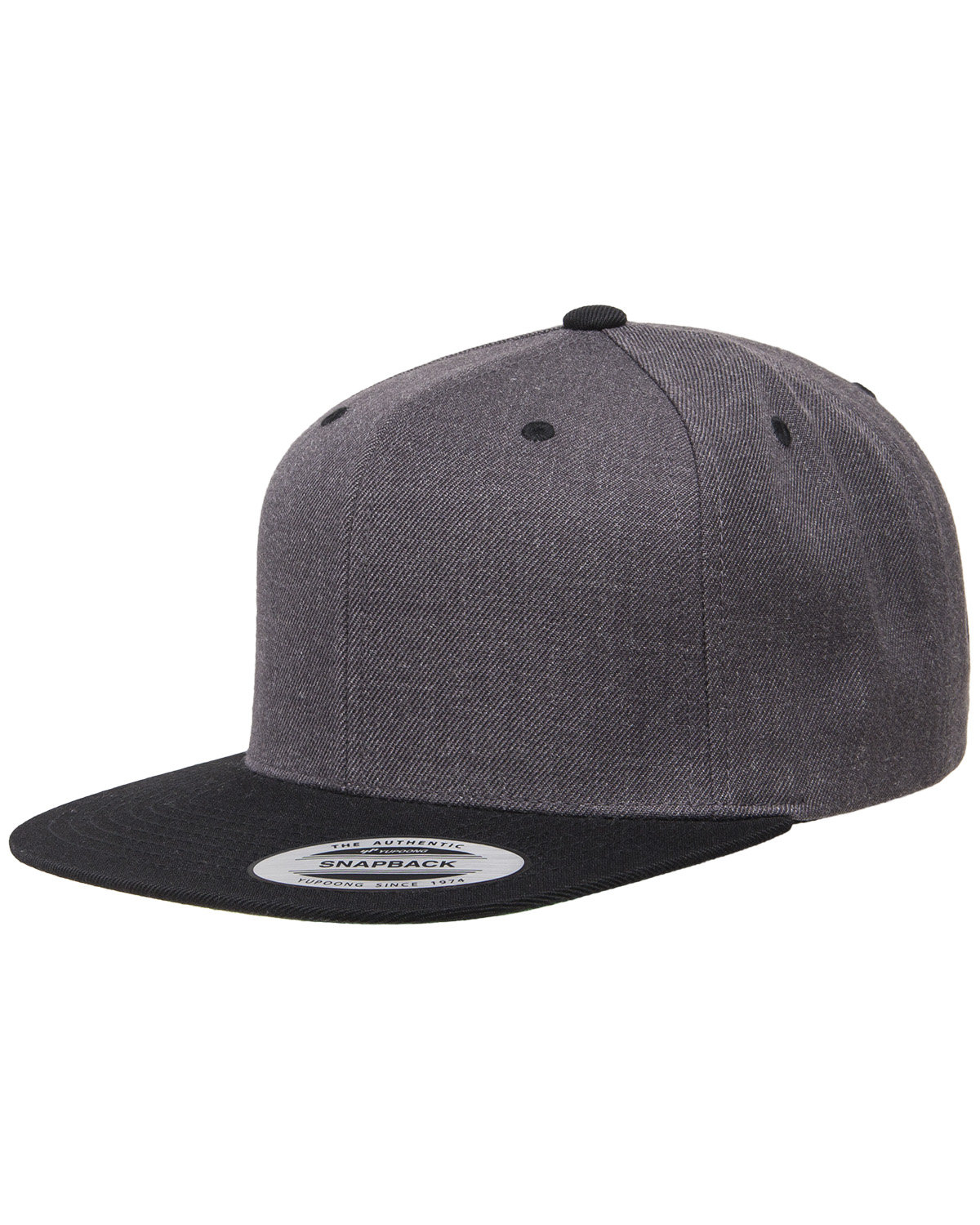 Yupoong Adult Structured Flat Visor Classic Two-Tone Snapback Cap