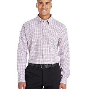 Devon and Jones CrownLux Performance® Men's Micro Windowpane Woven Shirt