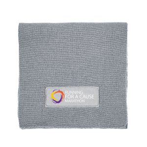 Prime Line Acrylic Knit Scarf With Patch