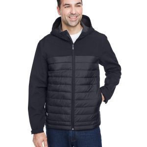 DRI DUCK Men's Pinnacle Puffer Body Softshell Hooded Jacket