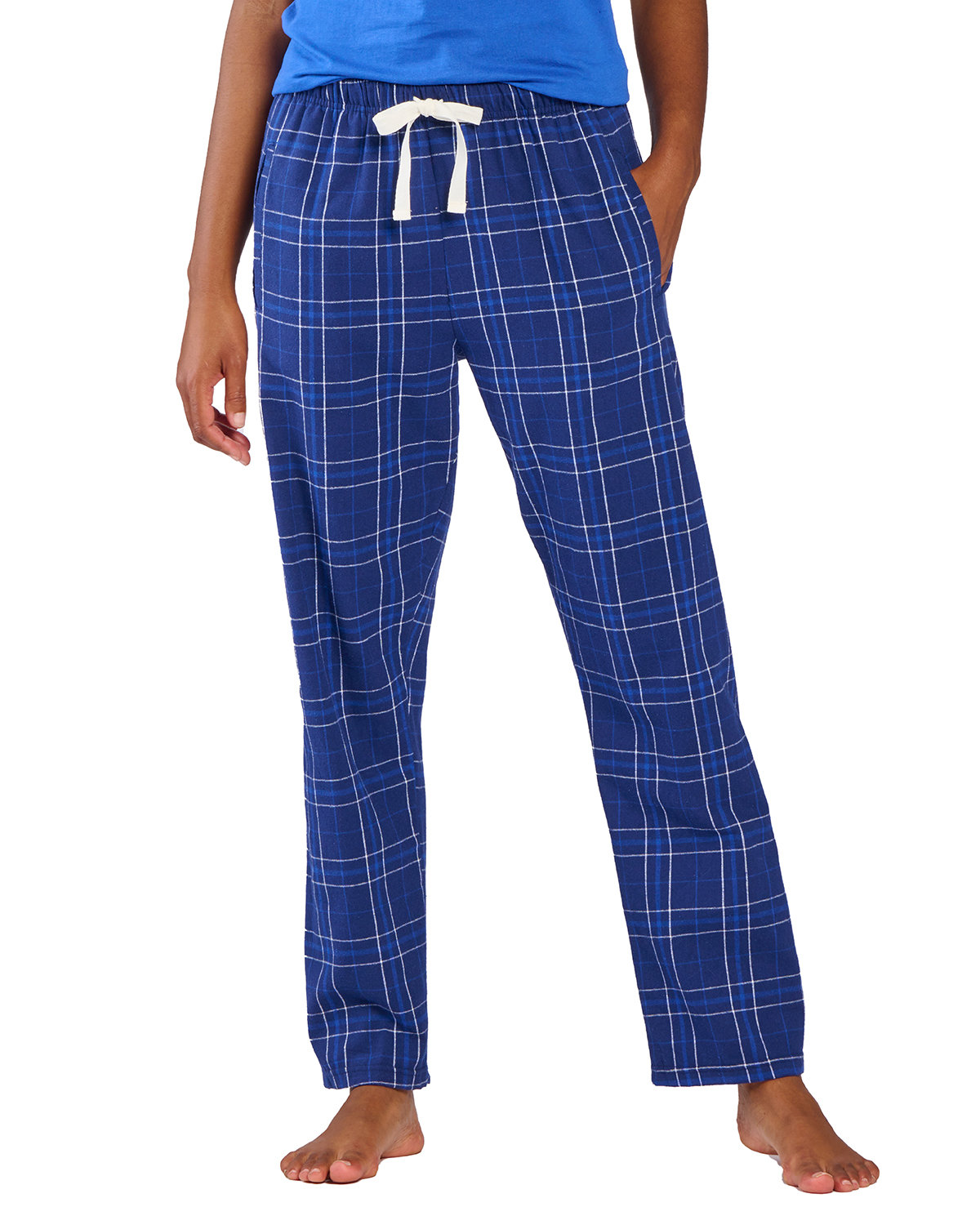 Navy Field Plaid Blank