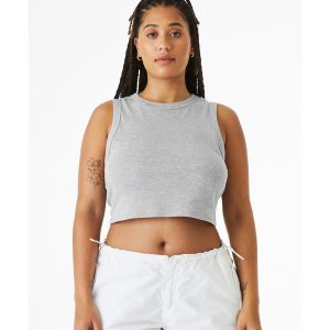 BELLA+CANVAS Ladies' Micro Rib Muscle Crop Tank