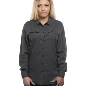 Burnside Ladies' Solid Flannel Shirt